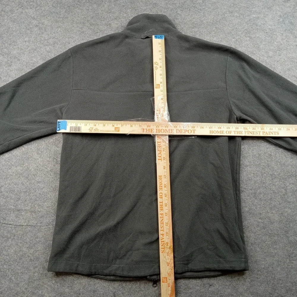 North Face‎ Jacket Mens Medium Gray Fleece Full Zip Windbreaker Coat Outdoor